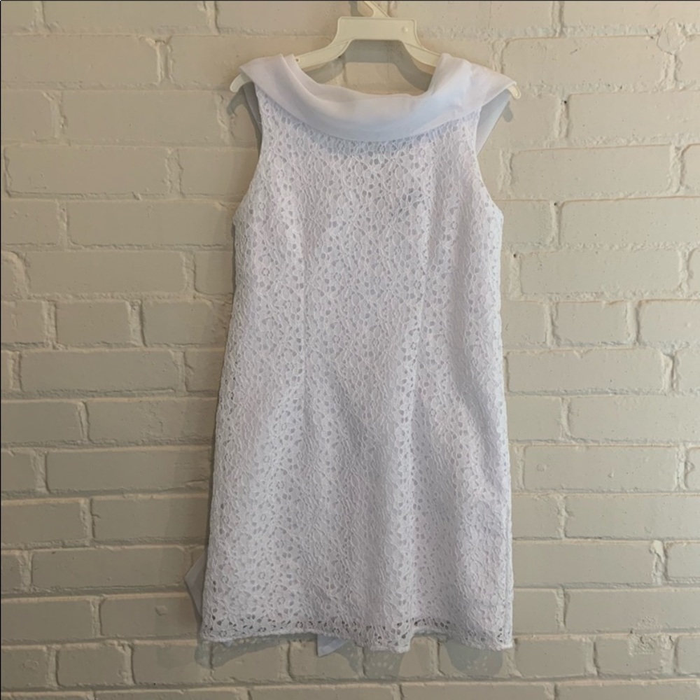 Girls 10 Sweet Soda white flower girl dress